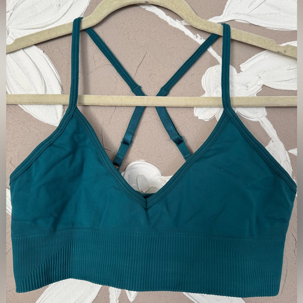 Lululemon Athletica Deep Teal Crossback sports bra